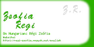 zsofia regi business card